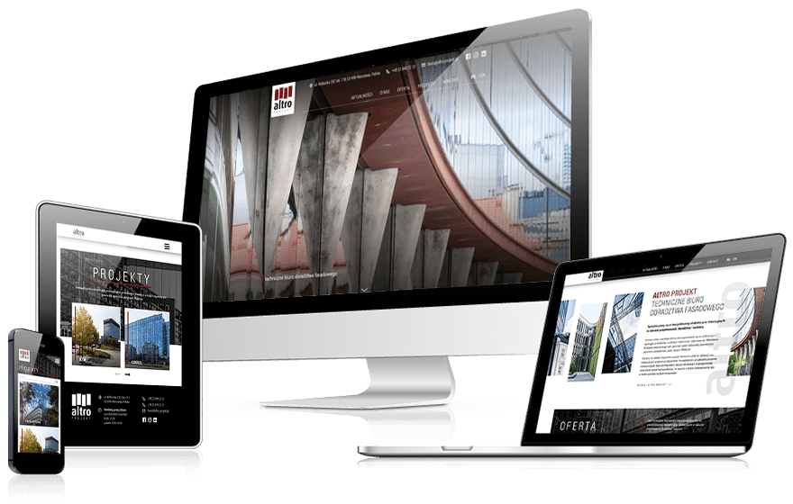 Strona intenrentowa www.altro-projekt.pl